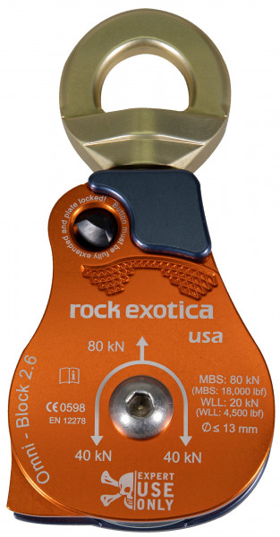 Rock Exotica Seilrolle Omni-Block 2.6” Single