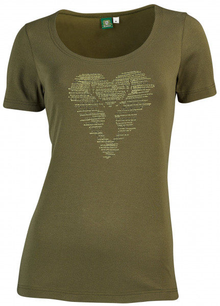 OS-Trachten Damen-T-Shirt mit Strassmotiv