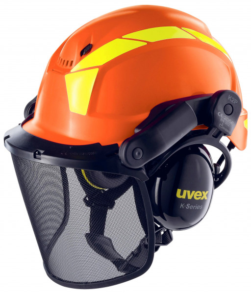 Uvex set di protezione della testa per forestali Pheos Forestry