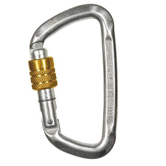 CT Karabiner D-Shape SG Schrauber, Stahl