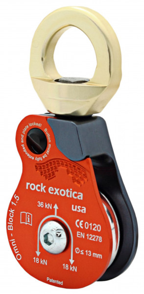 Rock Exotica Seilrolle Omni Block 1,5" Double, EN 12278