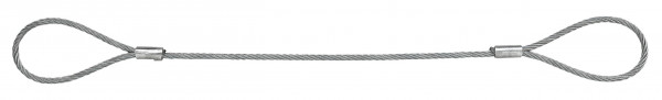 Imbracature in fune metallica / Funi girocollo con anima in fibra - Forma A - loop - loop