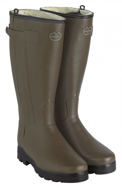 Le Chameau Gummistiefel Chasseur Fourrée